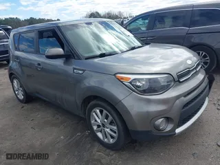 2017 Kia Soul + with VIN KNDJP3A50H7443067, listed as a IAAI auction lot 41742638 with 163,392 mi miles. Bid and sale history available at carsss.com. Image 1.