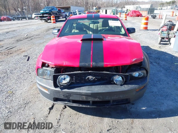 2007 Ford Mustang GT Deluxe with VIN 1ZVFT82H175367454, listed as a IAAI auction lot 41585612 with 210,182 mi miles. Bid and sale history available at carsss.com. Image 6.