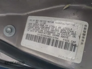 1991 Geo Prizm z VIN 1Y1SK546XMZ019764, wystawiony jako IAAI lot #42374025 z przebiegiem 171 122 mil mil oraz . Historia ofert i sprzedaży dostępna na DreamBid. Obrazek 9.