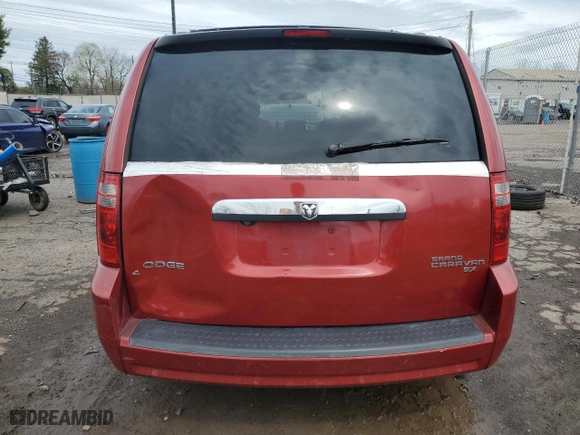 2008 Dodge Grand Caravan SXT with VIN 2D8HN54X58R833367, listed as a Copart auction lot 51824055 with 180,553 mi miles and Salvage Title. Bid and sale history available at carsss.com. Image 6.