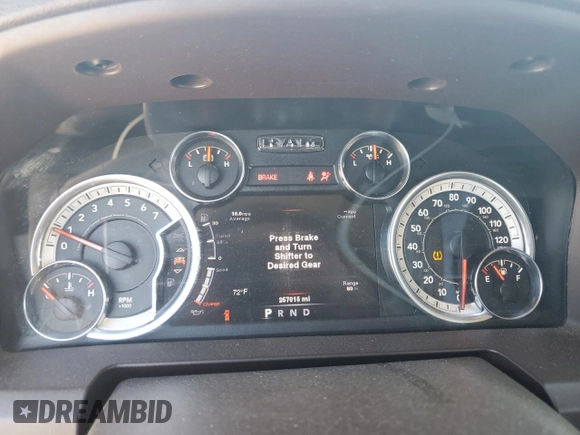 2014 Ram 1500 Lone Star z VIN 1C6RR6LT5ES148251, wystawiony jako Copart lot #86525394 z przebiegiem 257 015 mil mil oraz Szkoda całkowita • Salvage title. Historia ofert i sprzedaży dostępna na DreamBid. Obrazek 9.