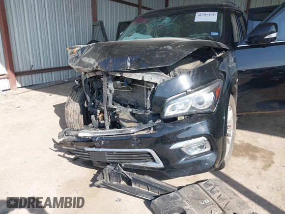 2017 Infiniti QX80 with VIN JN8AZ2NE7H9159801, listed as a IAAI auction lot 41791353 with Not provided miles and . Bid and sale history available at DreamBid. Image 6.
