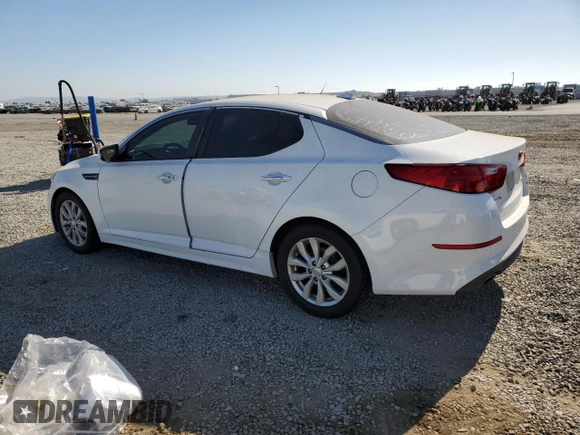 2015 Kia Optima EX with VIN 5XXGN4A7XFG420200, listed as a Copart auction lot 63709125 with 92,759 mi miles and Salvage title. Bid and sale history available at DreamBid. Image 2.