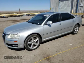 2008 Audi A8 4.2L z VIN WAUMV94E68N007592, wystawiony jako Copart lot #51595955 z przebiegiem 140 486 mil mil oraz Szkoda całkowita • Salvage title. Historia ofert i sprzedaży dostępna na DreamBid. Obrazek 1.