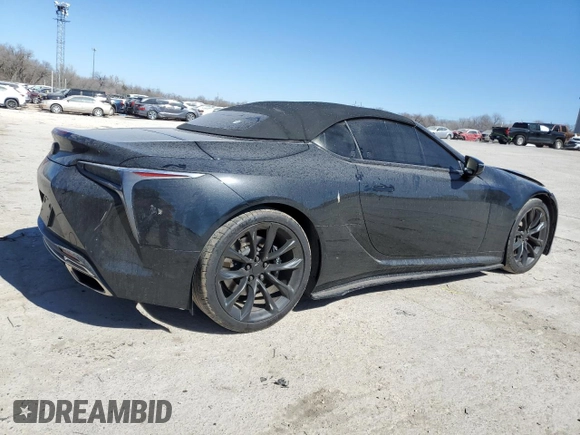 2021 Lexus LC 500h with VIN JTHKPAAY9MA100031, listed as a Copart auction lot 47472385 with 28,233 mi miles and Salvage title. Bid and sale history available at DreamBid. Image 3.