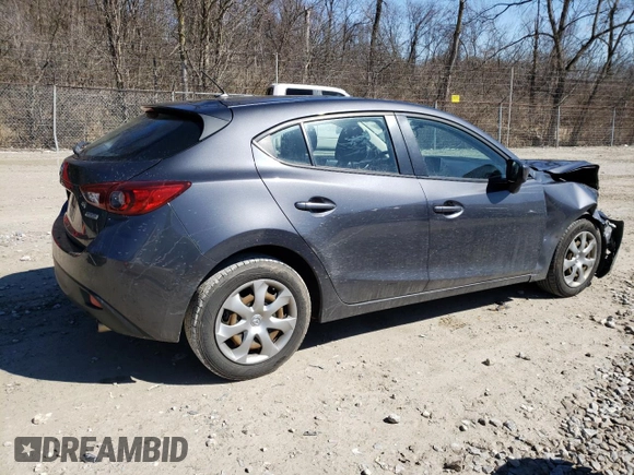 2016 Mazda 3 i Sport with VIN JM1BM1J76G1327232, listed as a Copart auction lot 49493865 with 120,288 mi miles and Salvage Title. Bid and sale history available at DreamBid. Image 3.