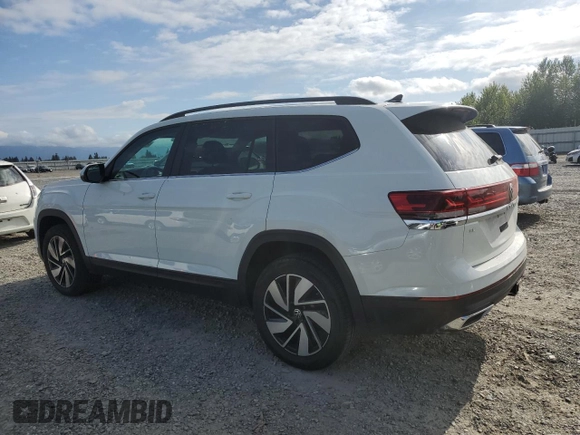 2025 Volkswagen Atlas SE with VIN 1V2WR2CA0SC505701, listed as a Copart auction lot 58421425 with 16,211 mi miles and Clean title. Bid and sale history available at DreamBid. Image 2.