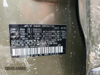 2023 Subaru Outback Onyx with VIN 4S4BTALCXP3186730, listed as a Copart auction lot 58182195 with Not provided miles and Salvage title. Bid and sale history available at DreamBid. Image 12.