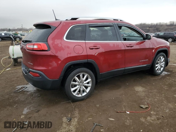 2016 Jeep Cherokee Limited with VIN 1C4PJMDB4GW308357, listed as a Copart auction lot 49717565 with 98,563 mi miles and Salvage Title. Bid and sale history available at carsss.com. Image 3.