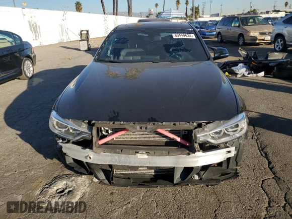2014 BMW 3 Series 335i with VIN WBA3A9C50EF478734, listed as a Copart auction lot 83449634 with 107,723 mi miles and Salvage Title. Bid and sale history available at carsss.com. Image 5.