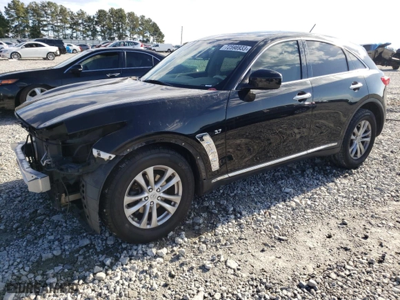 2017 Infiniti QX70 with VIN JN8CS1MU0HM141606, listed as a Copart auction lot 72598933 with 132,835 mi miles. Bid and sale history available at carsss.com. Image 1.