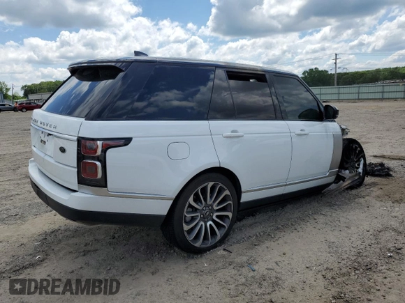 2019 Land Rover Range Rover HSE with VIN SALGS2SV3KA524374, listed as a Copart auction lot 56565285 with Not provided miles and Salvage title. Bid and sale history available at DreamBid. Image 3.