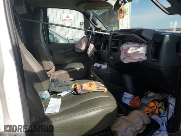 2019 Chevrolet Express Cargo Van with VIN 1GCWGBFP3K1224883, listed as a Copart auction lot 87595485 with 0 mi miles and Salvage Title. Bid and sale history available at carsss.com. Image 11.