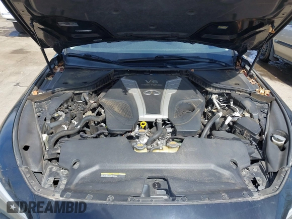 2018 Infiniti Q50 3.0t LUXE with VIN JN1EV7AP2JM351176, listed as a IAAI auction lot 41837214 with 125,535 mi miles. Bid and sale history available at carsss.com. Image 10.
