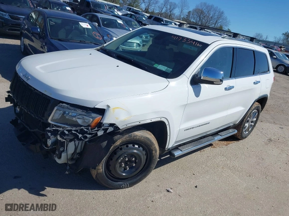 2015 Jeep Grand Cherokee Limited with VIN 1C4RJFBG2FC633317, listed as a IAAI auction lot 41733416 with 169,340 mi miles. Bid and sale history available at carsss.com. Image 17.