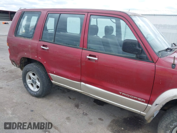 1999 Isuzu Trooper S with VIN JACDJ58X8X7920942, listed as a IAAI auction lot 42029335 with 164,186 mi miles and . Bid and sale history available at DreamBid. Image 6.