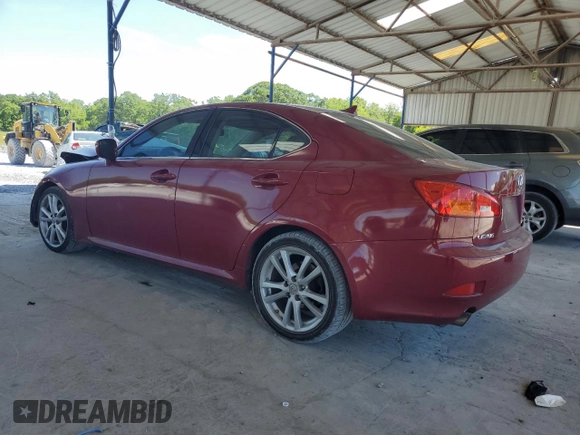 2007 Lexus IS 250 z VIN JTHBK262275040812, wystawiony jako Copart lot #55524825 z przebiegiem 202 141 mil mil oraz Szkoda całkowita • Salvage title. Historia ofert i sprzedaży dostępna na DreamBid. Obrazek 2.