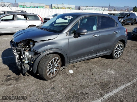 2017 FIAT 500X Urbana Edition with VIN ZFBCFXCB7HP608217, listed as a Copart auction lot 88357845 with 76,090 mi miles and Salvage Title. Bid and sale history available at carsss.com. Image 1.