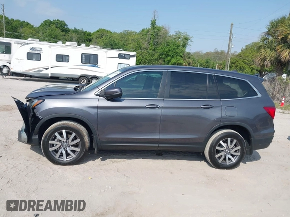 2019 Honda Pilot EX-L with VIN 5FNYF6H56KB066657, listed as a IAAI auction lot 41853333 with 50,915 mi miles. Bid and sale history available at carsss.com. Image 14.