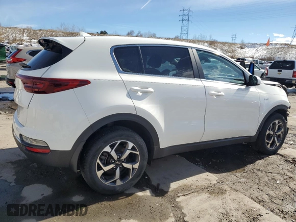 2020 Kia Sportage LX with VIN KNDPMCAC3L7641720, listed as a Copart auction lot 46165115 with 36,806 mi miles and Salvage Title. Bid and sale history available at carsss.com. Image 3.