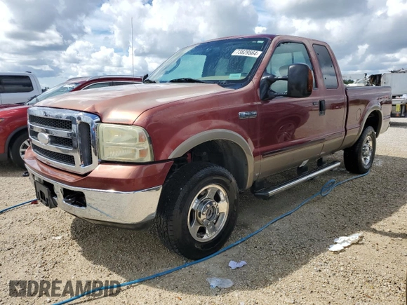 2005 Ford Super Duty F-250 XL with VIN 1FTSX21545EA06954, listed as a Copart auction lot 73829564 with 217,314 mi miles and Salvage Title. Bid and sale history available at carsss.com. Image 1.