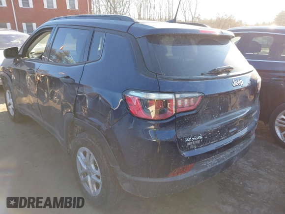 2017 Jeep Compass Sport z VIN 3C4NJDABXHT688890, wystawiony jako IAAI lot #41401246 z przebiegiem 57 811 mil mil oraz . Historia ofert i sprzedaży dostępna na DreamBid. Obrazek 3.