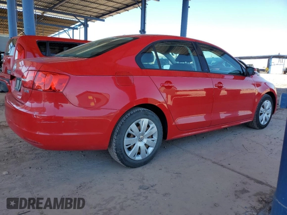 2012 Volkswagen Jetta Sedan SE w/Convenience with VIN 3VWDX7AJ2CM350015, listed as a Copart auction lot 49903745 with 135,452 mi miles and Clean Title. Bid and sale history available at carsss.com. Image 3.