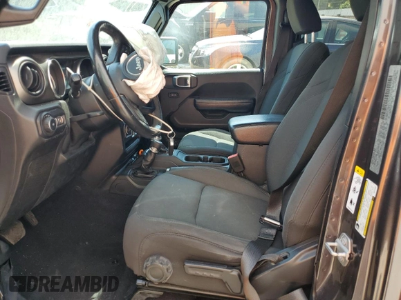 2019 Jeep Wrangler Unlimited Sport S with VIN 1C4HJXDG7KW670905, listed as a Copart auction lot 53114955 with 77,729 mi miles and Salvage title. Bid and sale history available at DreamBid. Image 7.