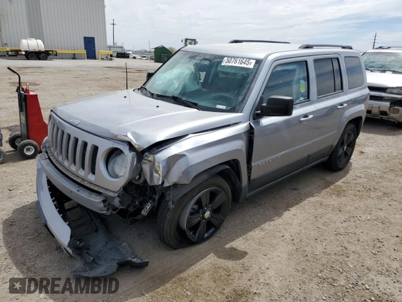 2017 Jeep Patriot High Altitude with VIN 1C4NJPFA5HD122871, listed as a Copart auction lot 50761645 with 105,186 mi miles and Salvage Title. Bid and sale history available at carsss.com. Image 1.
