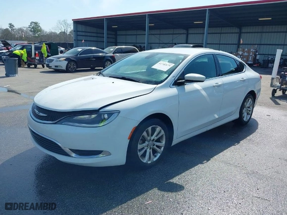 2015 Chrysler 200 Limited with VIN 1C3CCCAB0FN593655, listed as a IAAI auction lot 41746879 with 171,551 mi miles. Bid and sale history available at carsss.com. Image 2.