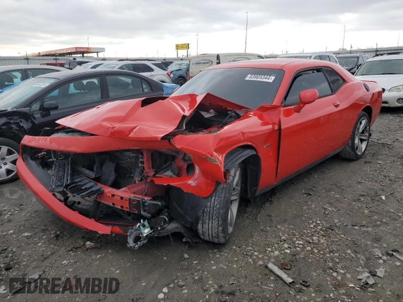 2015 Dodge Challenger R/T with VIN 2C3CDZAT6FH715517, listed as a Copart auction lot 83905344 with 137,200 mi miles and Salvage title. Bid and sale history available at DreamBid. Image 1.