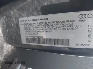 2023 Audi RS 5 z VIN WUANWAF55PA902356, wystawiony jako IAAI lot #41034121 z przebiegiem 3 717 mil mil oraz . Historia ofert i sprzedaży dostępna na DreamBid. Obrazek 9.
