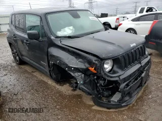 2020 Jeep Renegade Sport with VIN ZACNJAAB8LPL87630, listed as a Copart auction lot 43628295 with 52,320 mi miles and Salvage Title. Bid and sale history available at carsss.com. Image 4.
