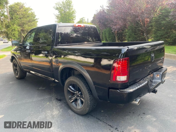 2021 Ram 1500 Warlock z VIN 1C6RR7LT9MS518556, wystawiony jako Copart lot #59443425 z przebiegiem 79 884 mil mil oraz Szkoda całkowita • Salvage title. Historia ofert i sprzedaży dostępna na DreamBid. Obrazek 3.