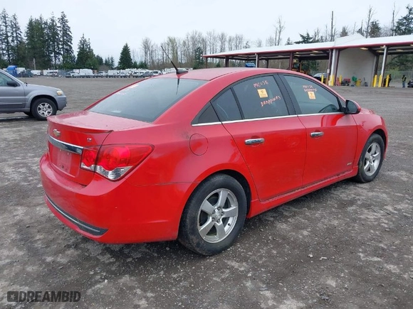 2012 Chevrolet Cruze LT w/1LT with VIN 1G1PF5SC1C7173421, listed as a IAAI auction lot 41917462 with 101,210 mi miles. Bid and sale history available at carsss.com. Image 4.