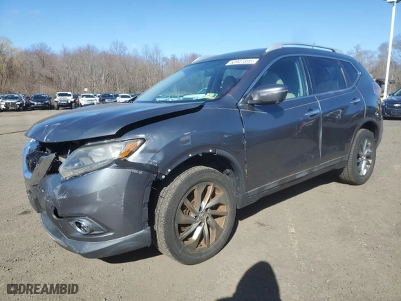 2015 Nissan Rogue SL with VIN 5N1AT2MV8FC900094, listed as a Copart auction lot 50947895 with 167,889 mi miles and Clean Title. Bid and sale history available at carsss.com. Image 1.