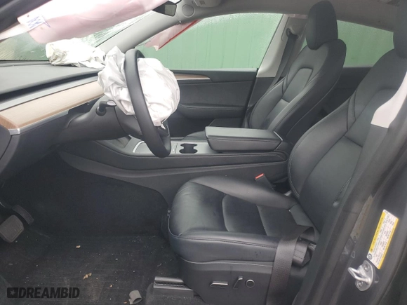 2023 Tesla Model Y Long Range with VIN 7SAYGDEE8PF877148, listed as a Copart auction lot 86448004 with 13,359 mi miles and Salvage Title. Bid and sale history available at carsss.com. Image 7.