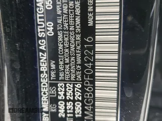 2023 Mercedes-Benz GLC with VIN W1NKM4GB6PF042216, listed as a Copart auction lot 42220355 with 19,639 mi miles and Salvage Title. Bid and sale history available at carsss.com. Image 13.