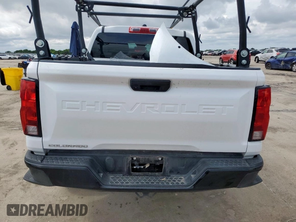 2024 Chevrolet Colorado 2WD Work Truck with VIN 1GCGSBEC2R1107923, listed as a Copart auction lot 58569805 with 32,419 mi miles and Salvage title. Bid and sale history available at DreamBid. Image 6.