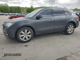 2016 Acura MDX Advance z VIN 5FRYD4H95GB057872, wystawiony jako Copart lot #56904245 z przebiegiem 107 160 mil mil oraz Szkoda całkowita • Salvage title. Historia ofert i sprzedaży dostępna na DreamBid. Obrazek 1.