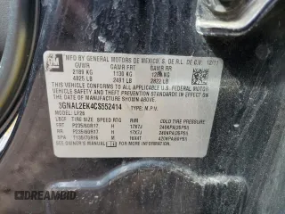 2012 Chevrolet Captiva Sport LS with VIN 3GNAL2EK4CS552414, listed as a Copart auction lot 70188984 with 84,697 mi miles and Clean Title. Bid and sale history available at DreamBid. Image 13.