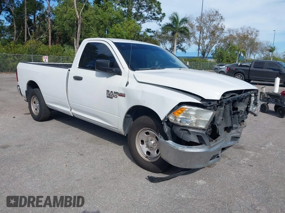 2019 Ram 1500 Classic Tradesman with VIN 3C6JR6DT1KG546748, listed as a IAAI auction lot 41478969 with 53,139 mi miles. Bid and sale history available at carsss.com. Image 1.