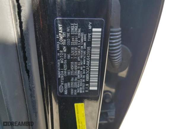 2021 Hyundai Kona Ultimate with VIN KM8K5CA54MU643998, listed as a Copart auction lot 59370584 with 33,087 mi miles and Salvage Title. Bid and sale history available at carsss.com. Image 15.