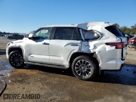 2024 Toyota Sequoia SR5 with VIN 7SVAAAAA5RX003159, listed as a Copart auction lot 80893094 with 17,581 mi miles and Salvage Title. Bid and sale history available at carsss.com. Image 2.