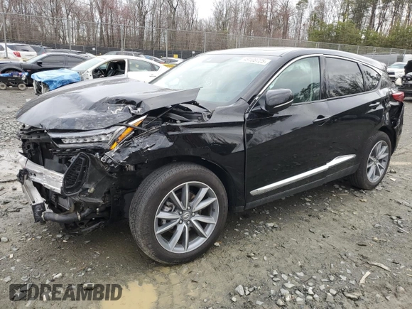 2023 Acura RDX w/Technology Package with VIN 5J8TC2H53PL000181, listed as a Copart auction lot 49108725 with 10,630 mi miles and Salvage Title. Bid and sale history available at carsss.com. Image 1.