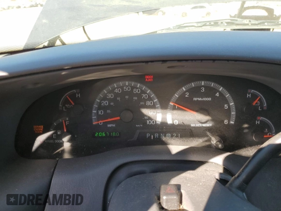 2003 Ford F-150 XLT with VIN 1FTRW08L43KD52642, listed as a Copart auction lot 46829485 with 206,718 mi miles and Salvage Title. Bid and sale history available at carsss.com. Image 9.