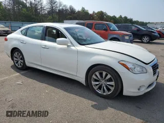 2012 Infiniti M37 with VIN JN1BY1APXCM335334, listed as a Copart auction lot 62503434 with 62,761 mi miles and Salvage Title. Bid and sale history available at carsss.com. Image 4.