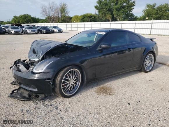 2005 Infiniti G35 Coupe with VIN JNKCV54E65M403335, listed as a Copart auction lot 62794144 with 0 mi miles and Salvage Title. Bid and sale history available at carsss.com. Image 1.