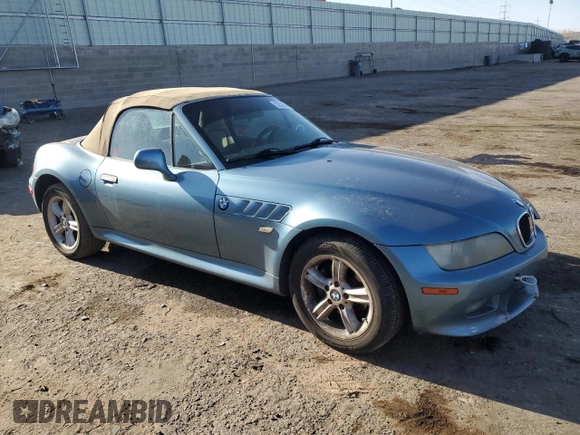 2001 BMW Z3 2.5 z VIN WBACN33491LM01798, wystawiony jako Copart lot #52539895 z przebiegiem 82 477 mil mil oraz Szkoda całkowita • Salvage title. Historia ofert i sprzedaży dostępna na DreamBid. Obrazek 4.