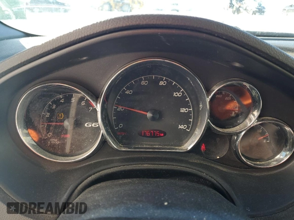 2008 Pontiac G6 GT with VIN 1G2ZH36N284284373, listed as a Copart auction lot 44408265 with 176,775 mi miles and Salvage Title. Bid and sale history available at carsss.com. Image 9.